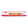 Estufa de cuarzo orientable 600 / 1200 w modelo marfil, 57 x 10 x 10,5 cm