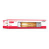 Estufa de cuarzo orientable 600 / 1200 w modelo cromo, 53,5 x 6 x 13,5 cm