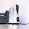 Radiador de aceite 2500 w con 11 elementos, 53,5 x 16,5 x 73 cm