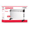 Convector de aire modelo turbo 2000 w, 62,5 x 14 x 49 cm