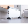 Convector de aire modelo turbo 2000 w, 62,5 x 14 x 49 cm