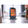 Estufa de cuarzo oscilante 400 / 800 / 1200 w anti-vuelco