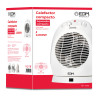 Calefactor compacto oscilante 1000 - 2000 w blanco, 22 x 18,5 x 30,5 cm