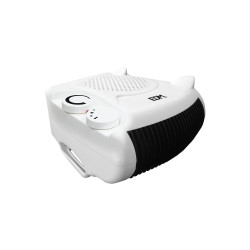 Calefactor compacto 2 en 1 vertical/horizontal 1.000 - 2.000 w blanco, 25 x 25 x 12,5 cm