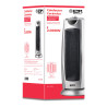 Calefactor de torre cerámico oscilante modelo silver 1000 - 2000 w, 21,2 x 23,2 x 55,5 cm
