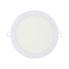 Downlight led empotrable redondo 20 w luz día 4000 k 1500 lm blanco ø22,5 cm