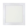 Downlight led superficie cuadrado cromado 20 w 1500 lm 4000 k luz dia 22 x 22 x 3 cm