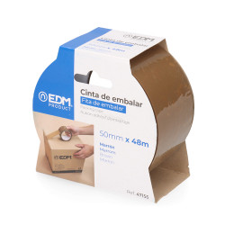 Cinta de embalar marrón 48 micras 50 mm x 48 m