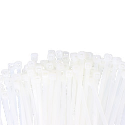 Bridas natural 2,5 x 100 mm nylon alta calidad (bolsa 100 unid.)