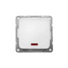 Interruptor empotrar luminoso "serie term" blanco 70x35x70mm (bolsa blister)
