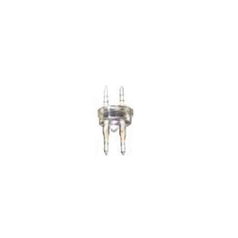 Conector tubo flexilux/flexiled 2 vias 13mm "punta-punta"