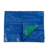 Toldo 4x5m de doble cara. color azul/verde. densidad 90g/m²