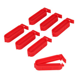 Pinza cierrabolsas pequeñas 6 cm, colores surtidos, 7 uds