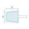 Recogedor de hojas de superficie classic, ø2,8 cm, 31 x 24 cm