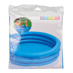 Piscina hinchable infantil modelo azul 3 aros, ø114 x 25 cm