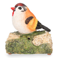 Figura pájaro con sensor de movimiento y sonido, modelos variados, 12,5 cm
