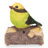 Figura pájaro con sensor de movimiento y sonido, modelos variados, 12,5 cm