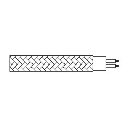 Carrete cable cordón tubular h03vv-f 2 x 0,75 mm² rojo, 25 m