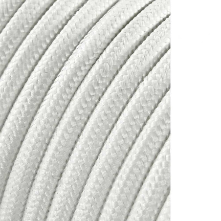 Carrete cable cordón tubular h03vv-f 2 x 0,75 mm² blanco, 25 m