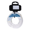 Carrete cable cordón tubular h03vv-f 2 x 0,75 mm² blanco, 25 m