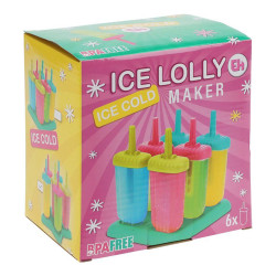 Moldes para helados de hielo colores surtidos 6 uds