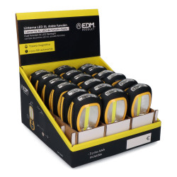 Linterna led xl work force, doble función con gancho + iman 3 x aaa (pilas incluidas)