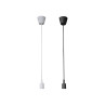 Lampara colgante de silicona e27 60 w color negro