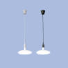 Lampara colgante de silicona e27 60 w color negro