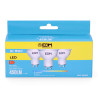 Kit 3 bombillas dicroicas led gu10 5 w 450 lm 6400 k luz fria ø5 x 5,5 cm