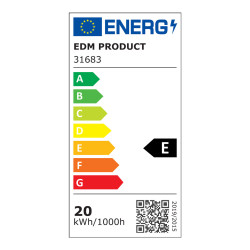 Regleta led 20 w 6500 k luz fria 1900 lm 59,7 x 3,1 x 8 cm