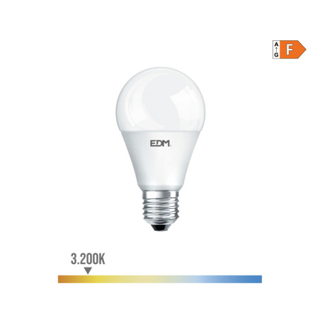 Bombilla standard led regulable e27 10w 810lm 3200k luz calida ø6x11cm edm