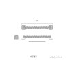 Muelle para puertas niquel 170mm