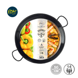 Paellera tradicional de acero esmaltado ø50 cm (14 personas)