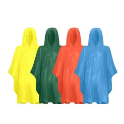 Poncho chubasquero reforzado colores surtidos 100 x 130 cm
