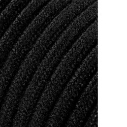 Carrete cable cordón tubular h03vv-f 2 x 0,75 mm² negro, 5 m