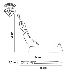 Jamonero premium madera de pino con cuchillo incluido