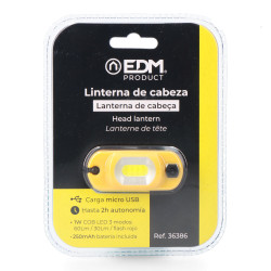Linterna frontal led recargable trek finder s1 1w 100 im