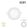 Mini downlight led empotrable redondo 6 w 4000 k luz dia color blanco ø11,7 cm