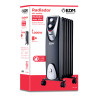Radiador sin aceite 400 / 600 / 1000 w con 6 elementos, modelo black edition, 37 x 24 x 64 cm