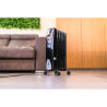 Radiador sin aceite 500 / 1000 / 1500 w con 8 elementos, modelo black edition, 46 x 24 x 64 cm