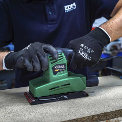 Lijadora orbital electrica 150 w, 252 x 158 mm con cable 2 m