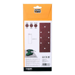 Lijas para lijadora orbital 08706, set 5 uds