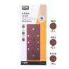 Lijas para lijadora orbital 08706, 5 uds