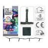 Guirnalda multifunción, uso exterior, multicolor, 120 leds, 12 m