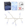 Guirnalda a pilas, función fija, uso interior, tipo espino, blanco frío, 100 leds, 1,50 m
