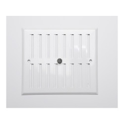 Rejilla regulable. aluminio 0.8 blanco 170x190mm