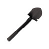 Pala plegable multifuncional de acero color negro 9,5 x 41,5 cm