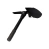 Pala plegable multifuncional de acero color negro 9,5 x 41,5 cm