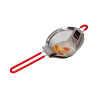 Colador inoxidable con mango de silicona 13.5 cm