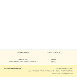 Portalamparas guirnalda e27 para paralelo 5x5mm solera 6109